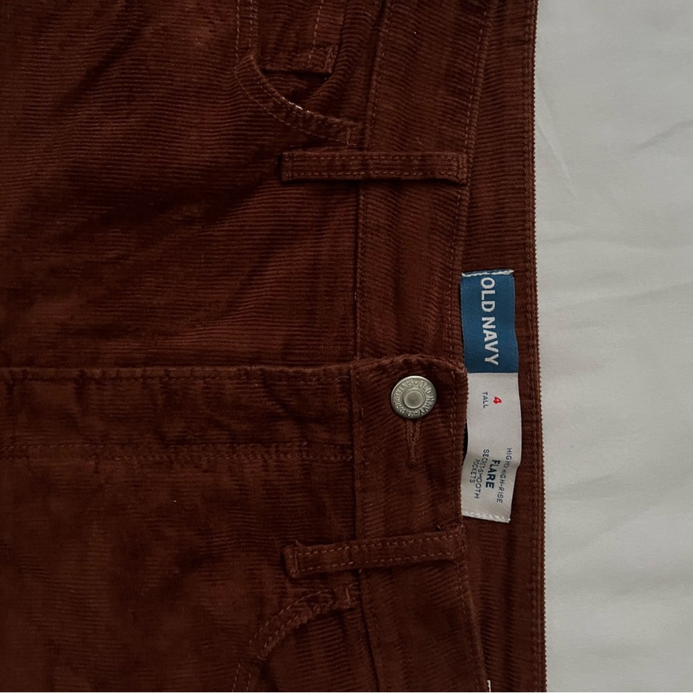 Old Navy Rich Brown Corduroy Trousers - Picture 2 of 2